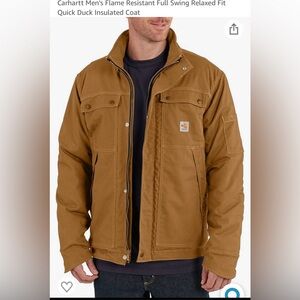 Carhartt Men's Flame Resistant Full Swing Relaxed Fit Quick Duck Insulat…